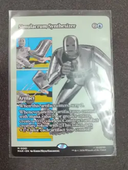 Simulacrum Synthesizer 61 (Borderless) Marvel Universe Eternal-Legal MTG MAR NM - Image 1
