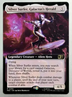 Silver Surfer, Galactus's Herald (Extended Art) Commander: Marvel Super... - Image 1