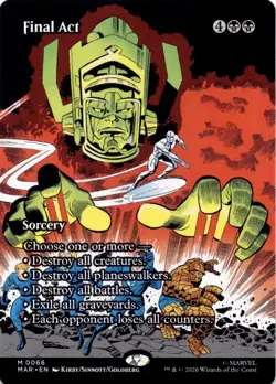 Final Act (Borderless) 66 Marvel Universe Eternal-Legal Magic: The Gathering NM - Image 1