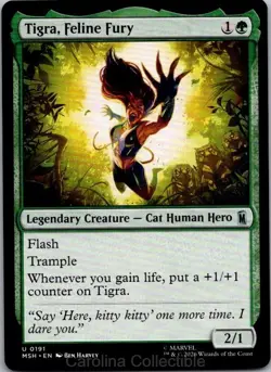 Tigra, Feline Fury 191 Uncommon Marvel Super Heroes Magic: The Gathering NM - Image 1