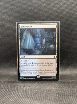 Hidden Lair Marvel Super Heroes Regular MTG Rare Land Near Mint - Image 1