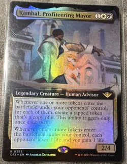 MTG: Kambal, Profiteering Mayor OTJ 0353 Rare Foil W/B EN 1WB - Image 1