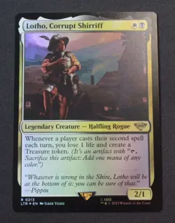 Lotho, Corrupt Shirriff FOIL 213 MTG The Lord of the Rings (LTR) Rare NM - Image 1