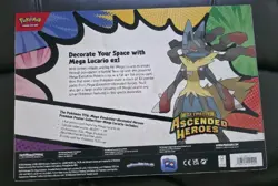 Pokemon Ascended Heroes Premium Poster Collection Mega Lucario New Sealed - Image 2