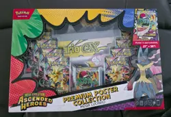 Pokemon Ascended Heroes Premium Poster Collection Mega Lucario - New Sealed - Image 1