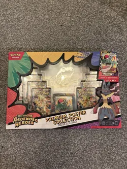 Pokemon Ascended Heroes Mega Lucario Premium Poster Collection New & Sealed - Image 1