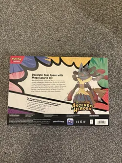 Pokemon Ascended Heroes Mega Lucario Premium Poster Collection New & Sealed - Image 2