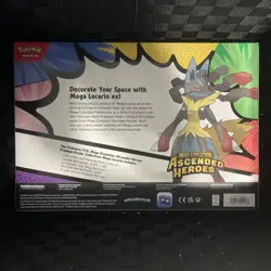 Pokemon Ascended Heroes Mega Lucario Premium Poster Collection Box Sealed New - Image 2