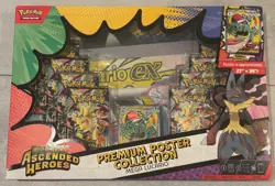 Pokemon Ascended Heroes Premium Poster Collection Mega Lucario Sealed NEW - Image 1