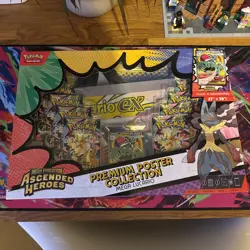 Pokemon Ascended Heroes Premium Poster Collection Mega Lucario Sealed NEW - Image 1