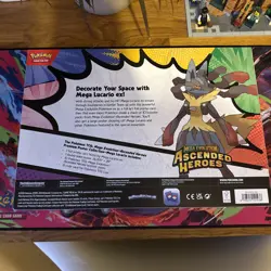 Pokemon Ascended Heroes Premium Poster Collection Mega Lucario Sealed NEW - Image 3