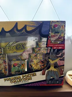 Pokemon Ascended Heroes Premium Poster Collection Mega Lucario - NEW AND SEALED - Image 2