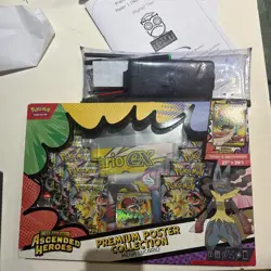 Pokemon Ascended Heroes Premium Poster Collection Mega Lucario EX - NEW & SEALED - Image 1