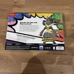 Pokemon Ascended Heroes Premium Poster Collection Mega Lucario - New & sealed! - Image 2