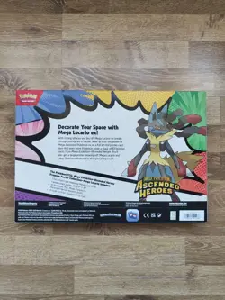 Pokemon Ascended Heroes Mega Lucario Premium Poster Collection Brand New Sealed✅ - Image 2