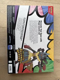 2x Pokemon Ascended Heroes Mega Lucario Premium Poster Collection New & Sealed - Image 3