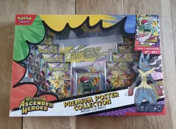 Pokemon Ascended Heroes Mega Lucario ex Premium Poster Collection NEW & Sealed - Image 1