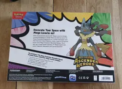 Pokemon Ascended Heroes Mega Lucario ex Premium Poster Collection NEW & Sealed - Image 2