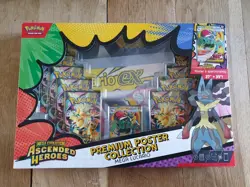 Pokemon Ascended Heroes Mega Lucario ex Premium Poster Collection NEW & Sealed - Image 1