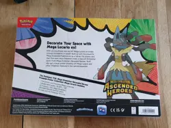 Pokemon Ascended Heroes Mega Lucario ex Premium Poster Collection NEW & Sealed - Image 2