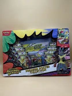 Pokemon Ascended Heroes Premium Poster Collection Mega Lucario Ex - New & SEALED - Image 1