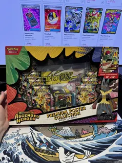 Pokemon Ascended Heroes Mega Lucario ex Premium Poster Collection NEW SEALED - Image 1