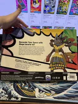 Pokemon Ascended Heroes Mega Lucario ex Premium Poster Collection NEW SEALED - Image 2