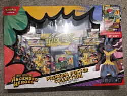 Pokemon Ascended Heroes Premium Poster Collection Mega Lucario - New & Sealed - Image 1