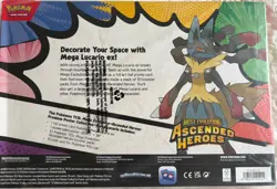 Pokemon Ascended Heroes Mega Lucario Premium Poster Collection Brand New Sealed - Image 2