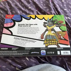 Pokemon Ascended Heroes Premium Poster Collection Mega Lucario - New & Sealed - Image 2