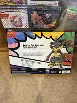 Pokemon Ascended Heroes Premium Poster Collection Mega Lucario New & Sealed🔥 - Image 2