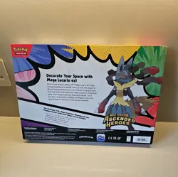 Pokemon Ascended Heroes Premium Poster Collection Mega Lucario - New & Sealed ✨ - Image 2