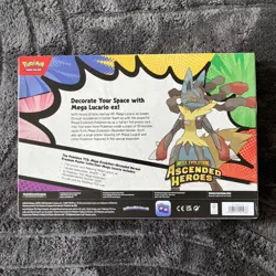 Pokemon Ascended Heroes Premium Poster Collection Mega Lucario EX New Sealed - Image 2