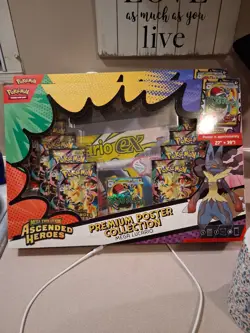 Pokemon Ascended Heroes Premium Poster Collection (Mega Lucario) Sealed/New - Image 1