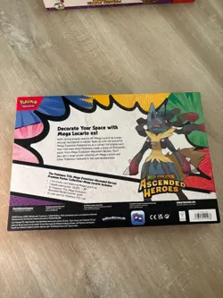 Pokemon Ascended Heroes Premium Poster Collection Mega Lucario | New Sealed - Image 2