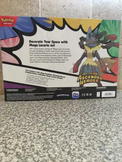 Pokemon Ascended Heroes Premium Poster Collection Mega Lucario - New & Sealed - Image 2