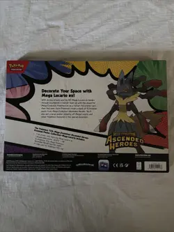 Pokemon Ascended Heroes Premium Poster Collection Mega Lucario | New Sealed - Image 2