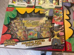 Pokemon Ascended Heroes Premium Poster Collection Mega Lucario New Sealed - Image 1