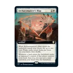 WOTC MtG Commander 2021 Archaeomancer's Map (Extended Art) (R) NM - Image 1