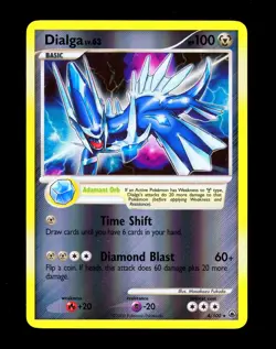2008 Pokemon DIALGA Majestic Dawn REVERSE HOLO Rare Diamond & Pearl Card 4/100 - Image 5