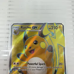Pokemon NM: Shining Legends: Raichu GX SM90 Full Art Holo Black Star Promo (NM) - Image 2