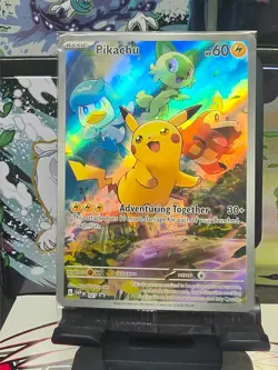 Pokemon TCG Pikachu SVP 027 Paldea Evolved Black Star Promo New Sealed - Image 1