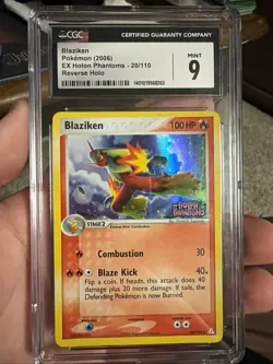 2006 POKEMON EX HOLON PHANTOMS REVERSE HOLO #20 BLAZIKEN CGC 9 - Image 1