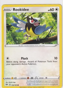 Pokemon Karte Flammende Finsternis Nr. 164/189 Rookidee englisch - Image 1