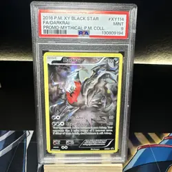 2016 Pokemon Darkrai XY114 XY Holo PSA 9 🔥🔥🔥 BLACK STAR PROMO - Image 1