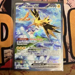 Pokemon Zapdos ex 202/165 Scarlet & Violet 151 Full Art Ultra Rare Holo - Image 1