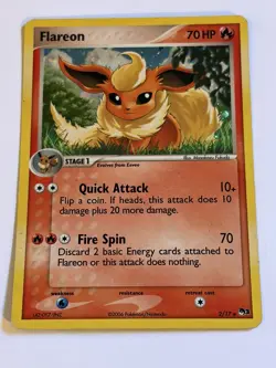 Flareon POP Series 3 2/17 Holo Rare Pokemon TCG - HP - Image 1