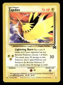 Zapdos 23 Wizards Black Star Promos NM/M Pokemon - Image 1