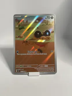 Pokemon TCG Sandile Illustration Rare Black Bolt 135/086 Near Mint - Image 1