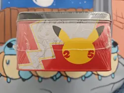 New Sealed Pokemon Celebrations 25th Anniversary Collectors Chest Lunch Box Tin - Image 5